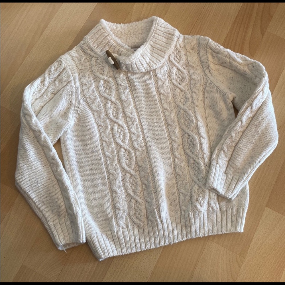 Janie and Jack knit white sweater size 3T